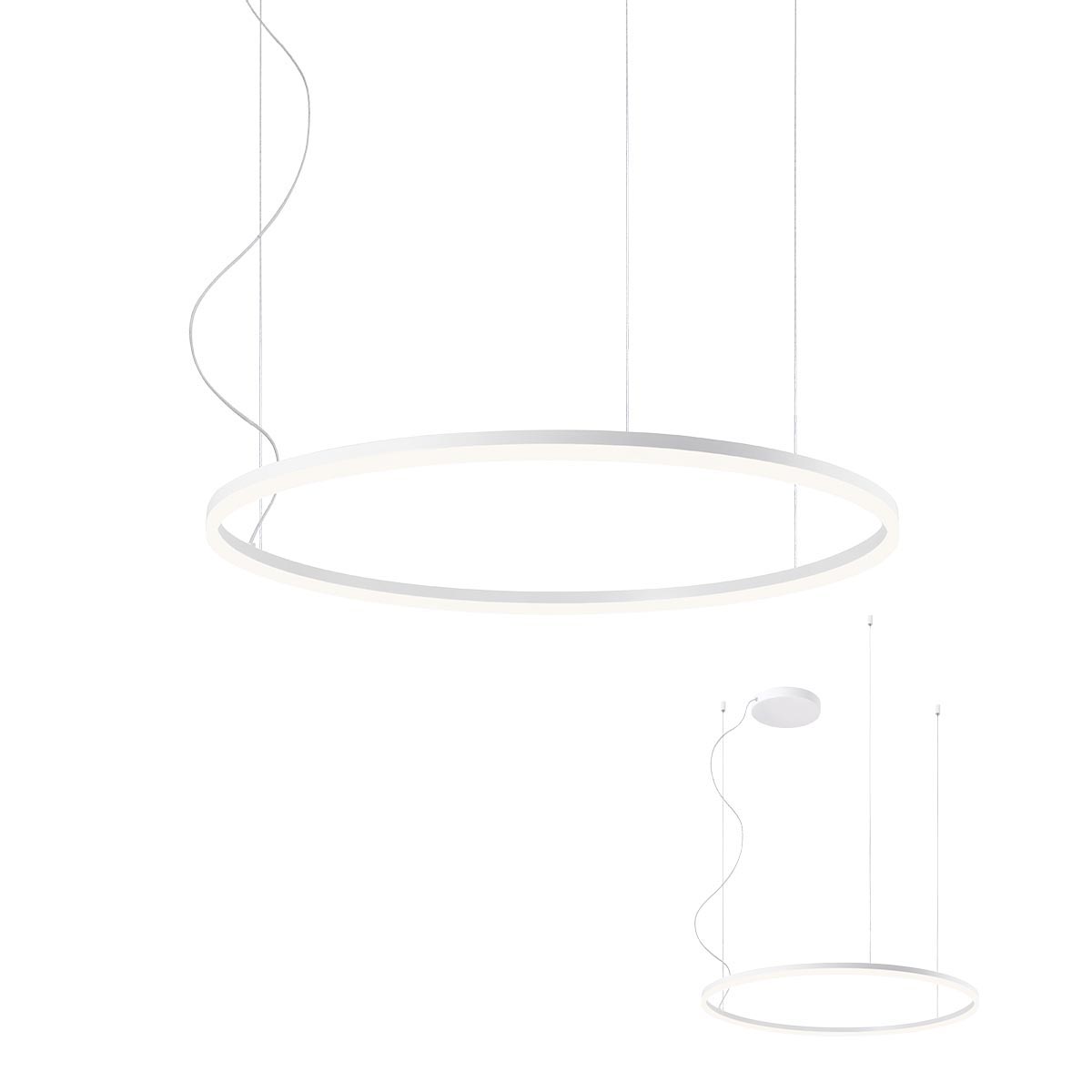 Lustra ORBIT LED 55W SAND WHITE