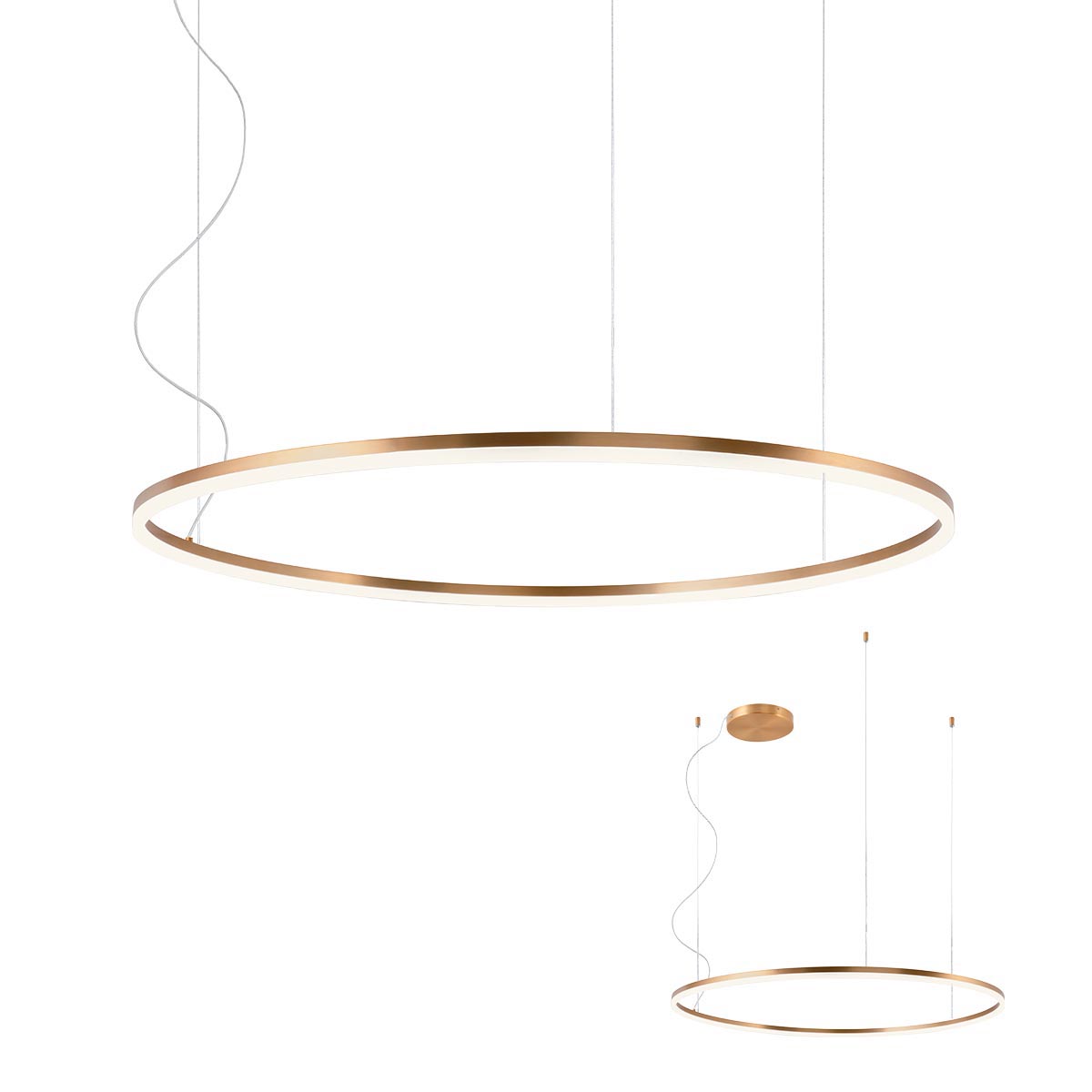 Lustra ORBIT LED 68W BRONZE